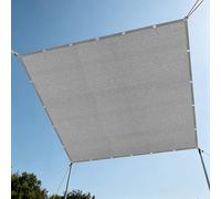 Filet d'ombrage Rectangulaire 0.9 x 4 m Anti UV Tissu D'Intimité avec Œillets pour Jardin, Terrasse, Balcon, Camping, Pergola, Gris Clair