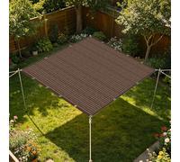 Filet d'ombrage Rectangulaire 1.3 x 4 m Respirant Voiles d'ombrage Résistant Plusieurs Tailles pour Serre, Terrasse, Plantes, Poulailler, Coupe, Brun