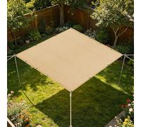 Filet d'ombrage Rectangulaire 1.3 x 4 m Respirant Voiles d'ombrage Résistant Plusieurs Tailles pour Serre, Terrasse, Plantes, Poulailler, Coupe, Jaune Sable