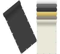 Filet d'ombrage Rectangulaire 120 x 325 cm UV Protection Résistant Aux Déchirures Voile d'ombrage Bord Droit avec Cordes Fixes pour Pelouse Patio Piscine, Gris Foncé