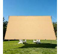 Filet d'ombrage Rectangulaire 180 x 260 cm Vent et Perméable à l'eau Filet Solaire Résistant avec Œillets pour Patio Serre Jardin Pergola Pet House, Couleur Crème