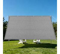 Filet d'ombrage Rectangulaire 220 x 280 cm Vent et Perméable à l'eau Filet Solaire Résistant avec Œillets pour Patio Serre Jardin Pergola Pet House, Gris Clair