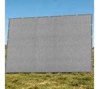Filet d'ombrage Rectangulaire 3.1 x 3.4 m Vent et Perméable à l'eau Tissu D'Intimité Résistant pour Jardin, Terrasse, Balcon, Camping, Pergola, Gris Clair