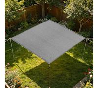 Filet d'ombrage Rectangulaire 3 x 4 m Respirant Voiles d'ombrage Résistant Plusieurs Tailles pour Serre, Terrasse, Plantes, Poulailler, Coupe, Gris Clair