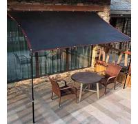 Filet d'ombrage Rectangulaire 3x4 Voile ombrage Toile Ombrage Extérieur 5x5 Toile Pergola 4x3 Rideau pour Pergola Tente D'ombrage Tissu,black-5x5m