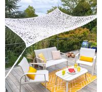 Jardiline Filet d'ombrage rectangulaire 4 x 3 m Polyester Oxford Blanc