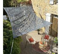 Jardiline - Filet d'ombrage rectangulaire Polyester Oxford 4 x 3 m Army gris