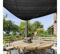 Filet d'ombrage Rectangulaire 4x6 Voile d' ombrage Toile d'ombrage 3x3m Voile Ombrage pour Jardin, Terrasse, Balcon, Camping, Pergola,black-6x8m