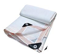 Filet d'ombrage rectangulaire en polyéthylène haute densité avec œillets - Protection UV à 90 % - Coupe-vent - Pour sports de jardin et clôtures en treillis métallique - 8 x 9 m