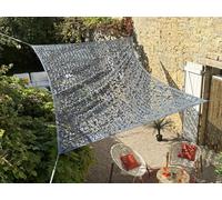 Filet D'ombrage Rectangulaire Polyester Oxford, 4 X 3 M, Army Gris - Jardiline Multicolore