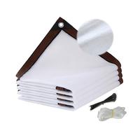 Filet d'ombrage rectangulaire pour serre, protection UV, voile en polyéthylène haute densité respirant, pour terrasse, pergola, balcon, plante, poulailler, extérieur, blanc, 2 x 3 m