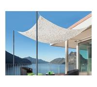 Nortene Filet d'ombrage bicolore réversible Blanc et gris 3 x 4 m