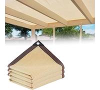 Filet d'ombrage respirant pour l'extérieur - Protection UV 5 x 8 m avec œillets renforcés, idéal pour jardin, terrasse, balcon et pergola