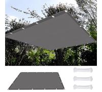 Filet d'ombrage Rideau pour Pergola 0.8 x 1 m Tissu Polyester UV Protection avec Oeillets Toiles D'Ombrages pour Extérieur Camping et Pelouse, Gris Clair