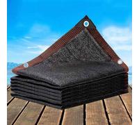Filet d'ombrage Terrasse Voile ombrage Rectangulaire Voile Ombrage 3x4 Imperméable Bâche Anti Chaleur L'air Peut circuler vers et vers Le Bas - sans perçage,black-3x2m