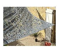Filet d'ombrage triangulaire polyester Oxford, 3,4 m, army gris -