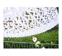 Filet d'ombrage triangulaire polyester Oxford, 3,4 m, blanc -