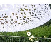 Filet d'ombrage triangulaire polyester oxford, 3,4 m, blanc - jardiline