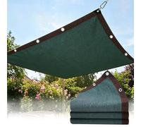 Filet d'ombrage Vert 4 x 8 m avec œillets, Protection Solaire 90% UV, Respirant et rafraîchissant - idéal pour terrasse, Jardin, Balcon ou Serre