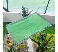 Filet d'ombrage vert à 60 % contre les rayons solaires - Bâche en maille résistante à la déchirure pour extérieur, 3 x 3 m, 4 x 7 m, 4,9 x 4,9 m, 6,1 x 7,9 m avec œillets pour serre, balcon, cour et