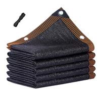 Filet D'ombrage, Voile D'ombrage 90% Sunblock Tissu Ombrage Noir HDPE Filet Protection Solaire pour Serre Jardin 1.5x8m 2x6m 3x8m 4x9m 5x6m 7x8m 9x10m(15mx19m)
