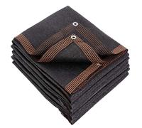 Filet d'ombrage Voile d'ombrage Toile d'ombrage Filet Anti Chaleur, Filet Anti Feuille Piscine Filet Protection Solaire À 90% pour Couvert Végétal, Serre, étable ou Chenil Noir,6x7m