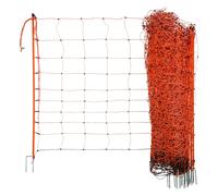 AKO OviNet Filet pour moutons orange 108 cm Ã©lectrifiable, double pointe, 14 piquets, 50 m