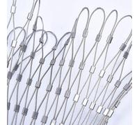 Filet en acier inoxydable 304 multifonction pour clôture de jardin, volaille, clôture horizontale facile à déplacer (2 x 8 m)