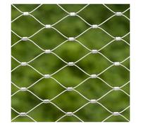 Filet en acier inoxydable 304 pour cages de volaille et d'animaux - Filet de sécurité anti-chute - 4 cm - 1,2 x 10 m