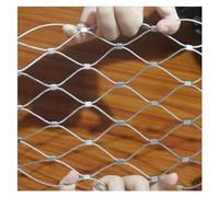 Filet en acier inoxydable 304 pour sécurité de balcon - Maille de 4 cm/1,5 mm - Durable - Protection pour animaux et volailles - Filet de jardin robuste (2 x 8 m)