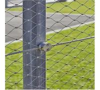 Filet en Acier Inoxydable Flexible, clôture de Jardin Durable avec Attaches à Pression, Maille tissée Polyvalente pour Jardins agricoles, Filet en Acier Robuste pour Le j