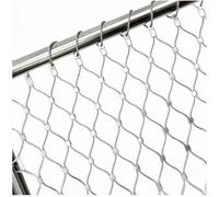Filet en Câble Métallique en Acier Inoxydable 304, Filet de Sécurité en Câble Flexible, Filet Anti-Chute pour Haute Altitude avec Mailles de 10 cm pour Balcons, Escaliers,1.6x15m/5.2x49.2ft
