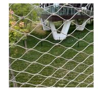 Filet En Câbles Métalliques, Filet En Câbles D'acier Inoxydable 304 | Filet Métallique Flexible - Mailles 10cm, Résistant Au Vol, Pour Jardin Balustrade Ferme Clôture Zoo(Silver-2mm,1x7m)