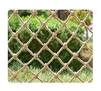 Filet en Corde De Chanvre Chanvre d'escalade Anti-Chute sur Escalier Plafond Protection for Obstacles Protection Jardin(8mm*15cm,1x2m)