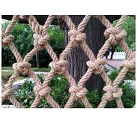 Filet en Corde de Chanvre, Filet d'escalade allongé, Main Courante d'escalier, Filet décoratif, Filet pour hamac, Filet à vêtements, clôture de Protection, Corde épaisseur 16 mm