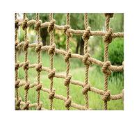 Filet en corde de chanvre robuste pour une utilisation en intérieur et en extérieur, grille de jardin, balcon, clôture, plafond, cabane dans les arbres, escalade, décoration murale, filet en maille