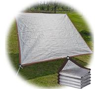 Filet en maille d'aluminium réfléchissant à 99 % pour serre, voiture et pépinière, protection solaire à œillets, protection UV et réduction de la chaleur, 4,9 x 4,8 m