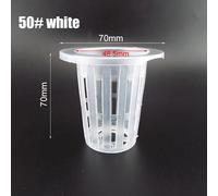 Filet En Maille Hydroponique Sans Sol, 50 Pièces, Panier Pour Plantes, Légumes, Tasse De Pépinière, Pot, Plateau Éponge, Jardinière Végétale Aéroponique, Colonisation Clone Q1.No.50 White