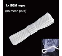 Filet En Maille Hydroponique Sans Sol, 50 Pièces, Panier Pour Plantes, Légumes, Tasse De Pépinière, Pot, Plateau Éponge, Jardinière Végétale Aéroponique, Colonisation Clone Q1.Only Rope