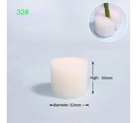 Filet En Maille Hydroponique Sans Sol, 50 Pièces, Panier Pour Plantes, Légumes, Tasse De Pépinière, Pot, Plateau Éponge, Jardinière Végétale Aéroponique, Colonisation Clone Q1.Sponge No.32