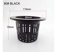 Filet En Maille Hydroponique Sans Sol, 50 Pièces, Panier Pour Plantes, Légumes, Tasse De Pépinière, Pot, Plateau Éponge, Jardinière Végétale Aéroponique, Colonisation Clone Q1.No.80 Black