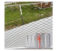 Filet Extensible en Corde d'acier Inoxydable 1x8m - Filet de sécurité pour Balcon, terrasse et barrière antichute, Maille de 5 cm, épaisseur de 1,5 mm - Sécurisez Votre Espace !