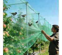 Filet Fine Anti Insecte Arbre Fruitier, Filet Anti-grêle RéUtilisable pour Poulailler Jardin Potager Fruits Légumes Fleurs, Maille de 5 MM, 15x15m(2x50m)