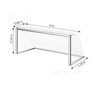 Filet football Filet foot 7j 2mm simple - Tremblay
