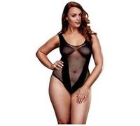 Filet jacquard v teddy grande taille baci lingerie bw3134 Multicolore
