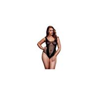 Filet jacquard v teddy grande taille baci lingerie bw3134 Multicolore