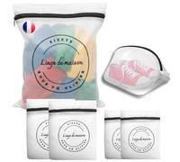 Filet linge Machine à Laver,Sac Lavage Chaussures. 6 Filets De Lavage Pour Proteger Linge Fragile, filet sous vetements,Peluches,Chaussettes,Pull,Laine. Qualité Premium.Marque Française