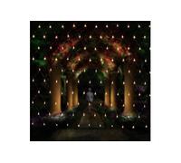 Filet lumineux à LED 3 x 2 m pour décoration de Noël, fêtes, intérieur, 8 programmes de changement de lumière (blanc)