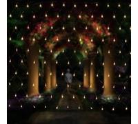 Filet lumineux à LED 3 x 2 m pour décoration de Noël, fêtes, intérieur, 8 programmes de changement de lumière (blanc) Blanc G