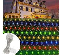 Filet lumineux d'extérieur - Filet lumineux LED - 8 modes - Avec prise - Étanche - Pour buissons, jardin, chambre, balcon